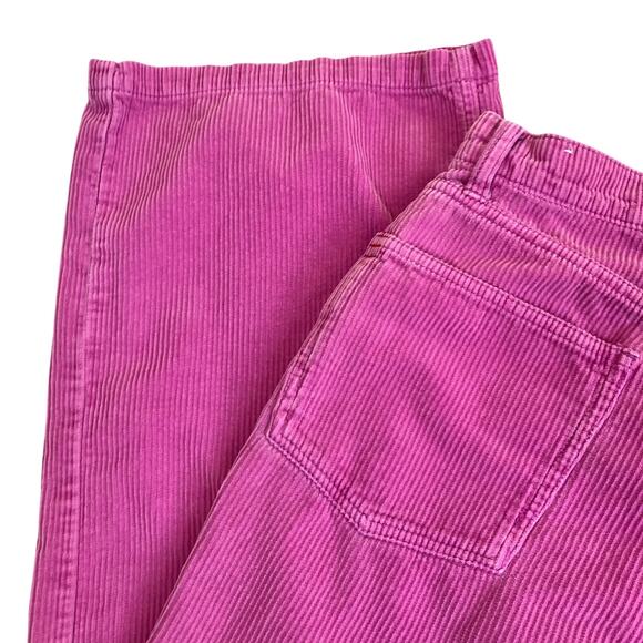 BDG Urban Outfitters Sz 28 High & Wide Corduroy Pants in Pink ‘Berry’ Retro Y2K - Picture 16 of 16